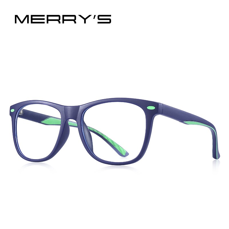 Merrys anti-blåt lys blokerende briller til børn børn dreng pige computer gaming briller blue ray briller  s7102: C04 mørkeblå