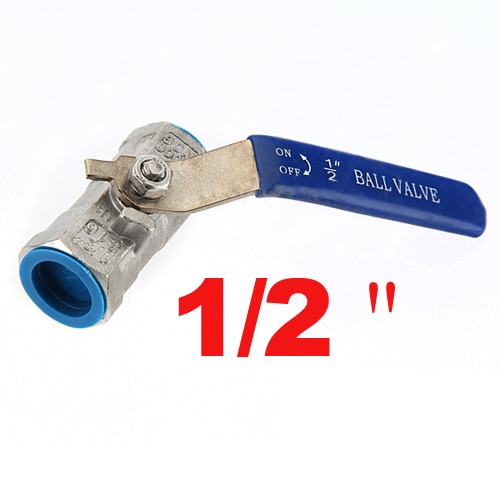 THGS 1/2" Lever Female/Female Ball Valves Long Handle 316 Stainless Steel WOG1000