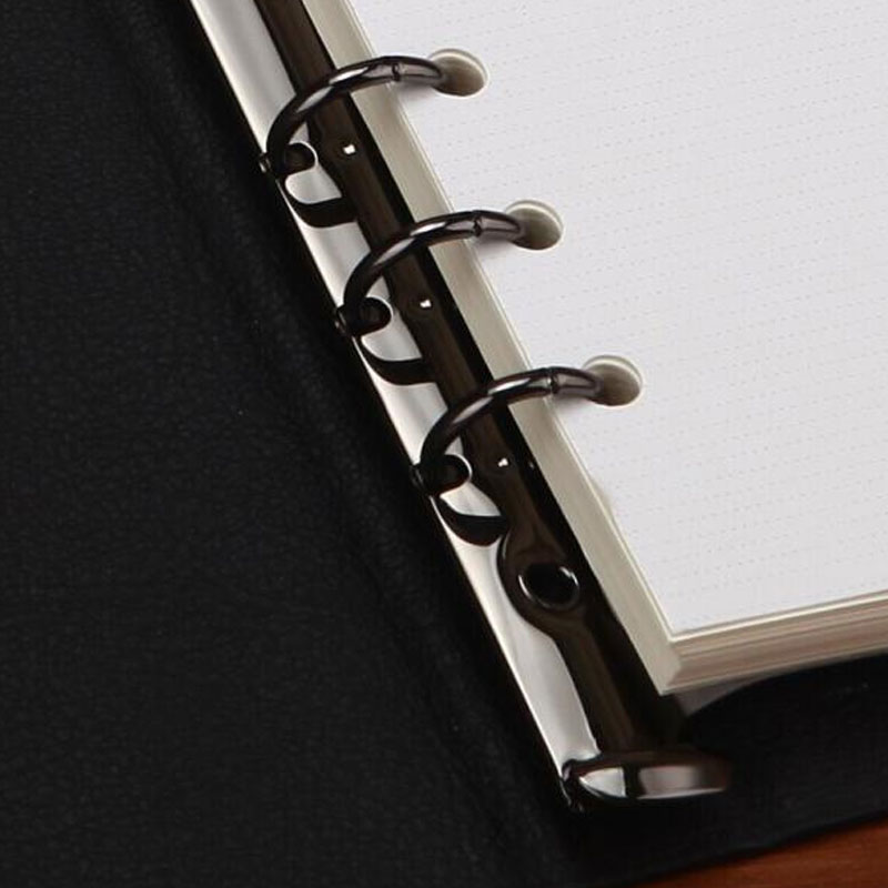 High A4B5A5A6A7 File Colorful Metal Stainless Steel Binder Loose-Leaf Notebook Spiral Binding Clip Folder School Office