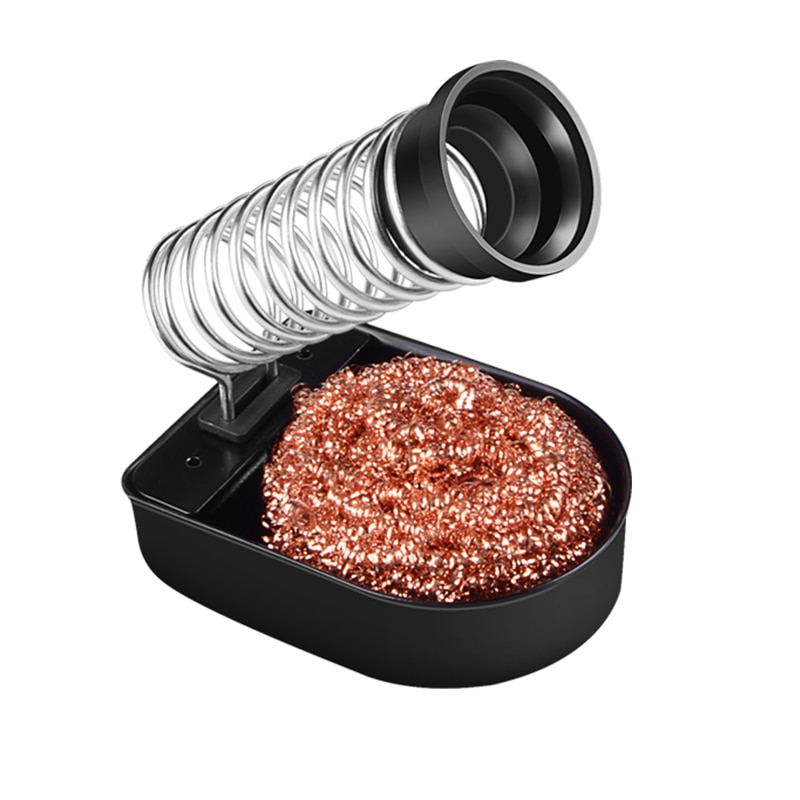 Electric Soldering Iron Stand Holder with Cleaning Steel Ball Metal Pads Generic High Temperature Support Station Solder Sponge