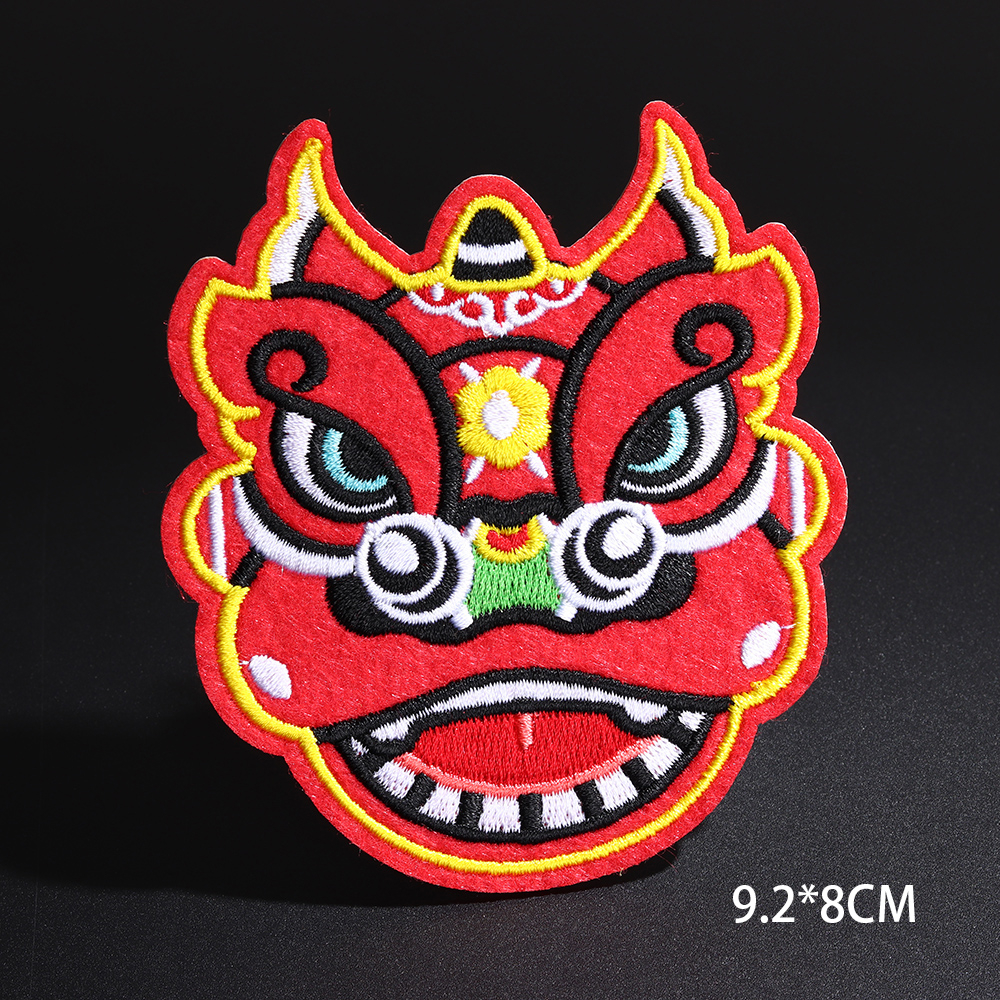 Dieren Geborduurde Tijger Hoofd Borduurwerk Reparatie Patches Tas Jas Jeans Ijzer Op Patches Voor Meisjes Jongens Kleding Sticker: N3-BT8981