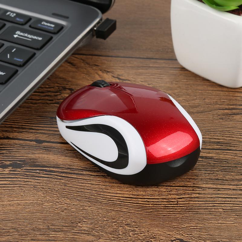 Mini souris optique de jeu sans fil Ultra fine, accessoire Portable pour PC Portable et ordinateur de bureau