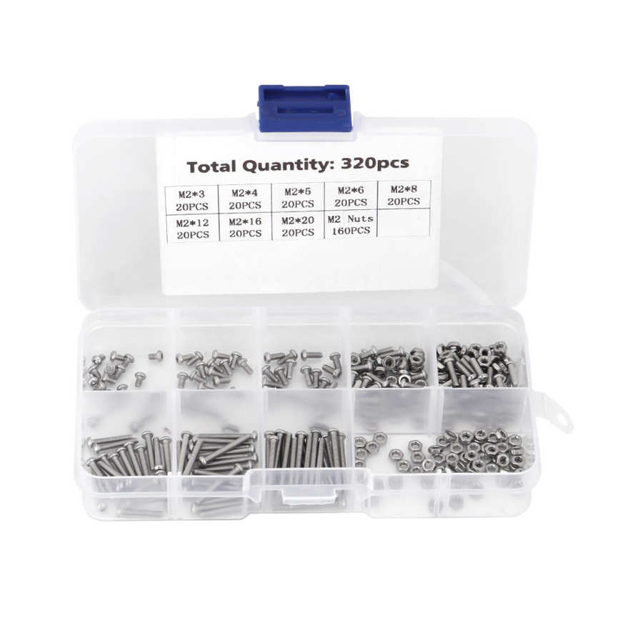 320pcs Screw Sets Assortment Kit Machine Screws Set Fasteners For Laptop/Hard