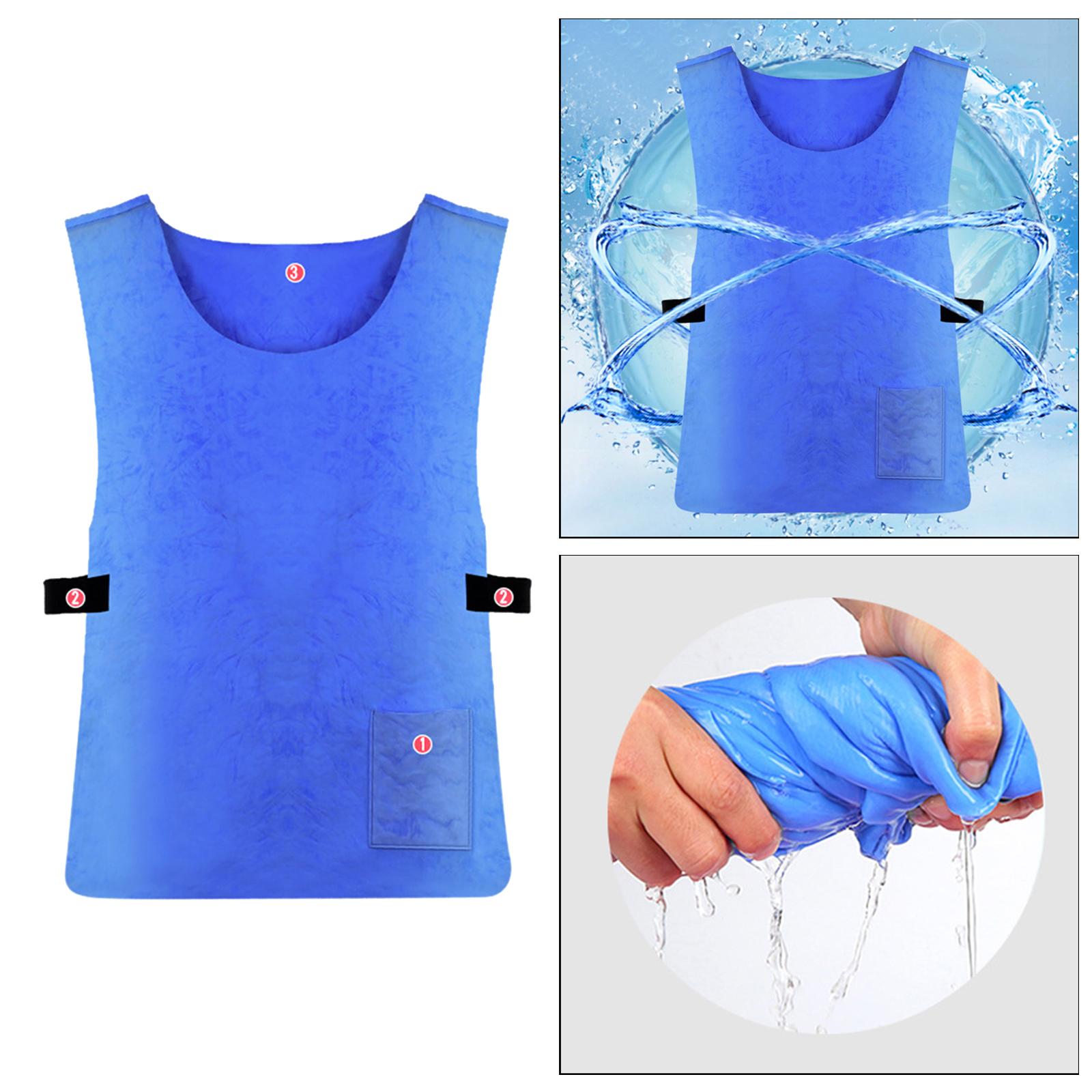Cooling Vest PVA High Temperature Protective Ice Vest Clothing Sports Vest for Summer Weather Outdoor Sports Cycling
