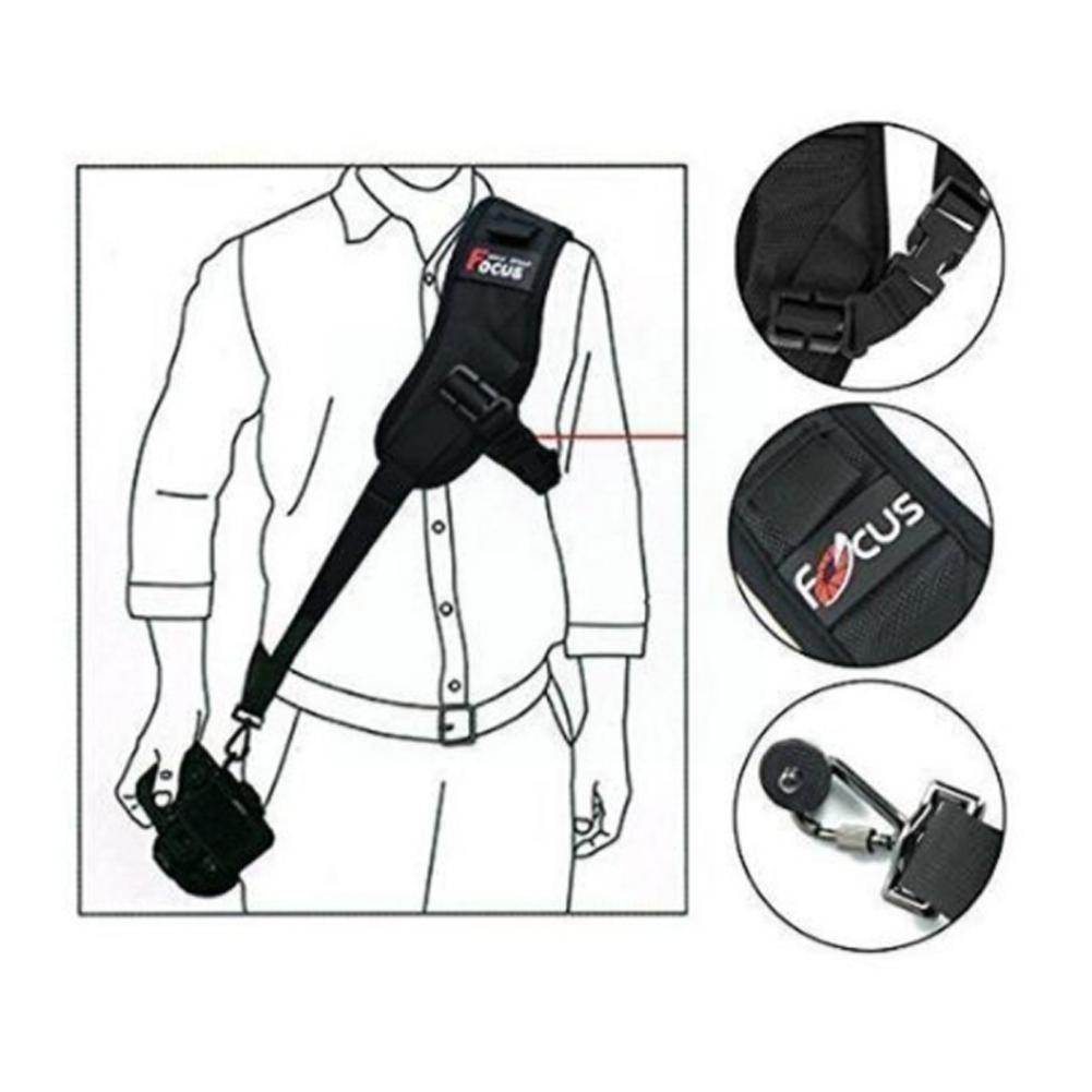 F-1 Quick Carry Speed Rapid Sling Soft Shoulder Sling Belt Neck Strap For Camera Dslr Black G9g6