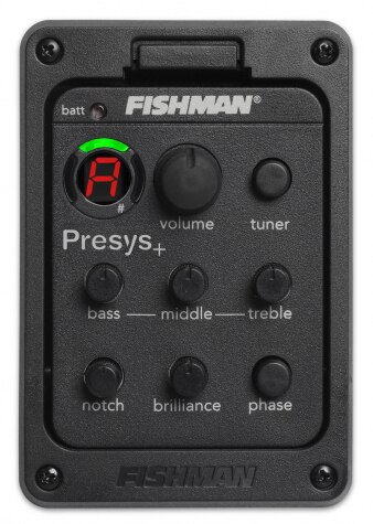 Guitar Pickups Fishman Presys + Preamp 201 EQ Tuner Piezo Pickup Equalizer System Acoustic Guitar Pickup: Default Title