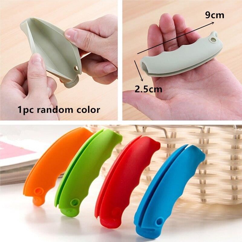 Poignée de sac de transport en Silicone, sac de courses avec Clips, Protection des mains, outil de transport Portable en plein air, utilisation quotidienne à domicile