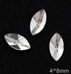 16 Stijl S/L-Steentjes, Speciale Vormige Non Fix Steentjes, 20Pcs Plaksteen, crystal Clear Nail Art Rhinestones: color10