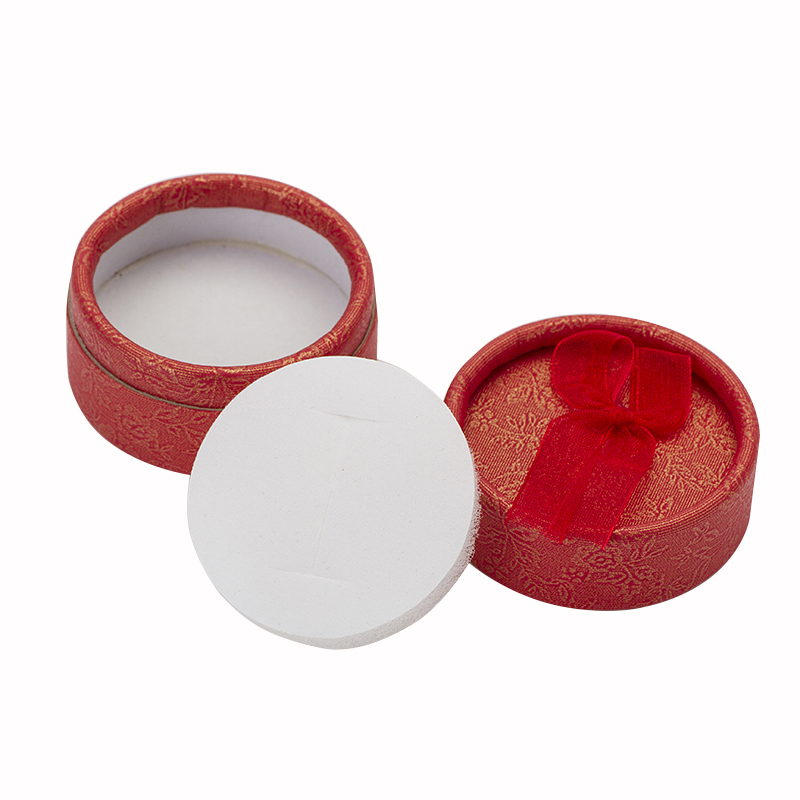 Paper Round Ring Earring Box for jewelery Boxes Packing Display Holder Carrying Cases Factory Small Silver