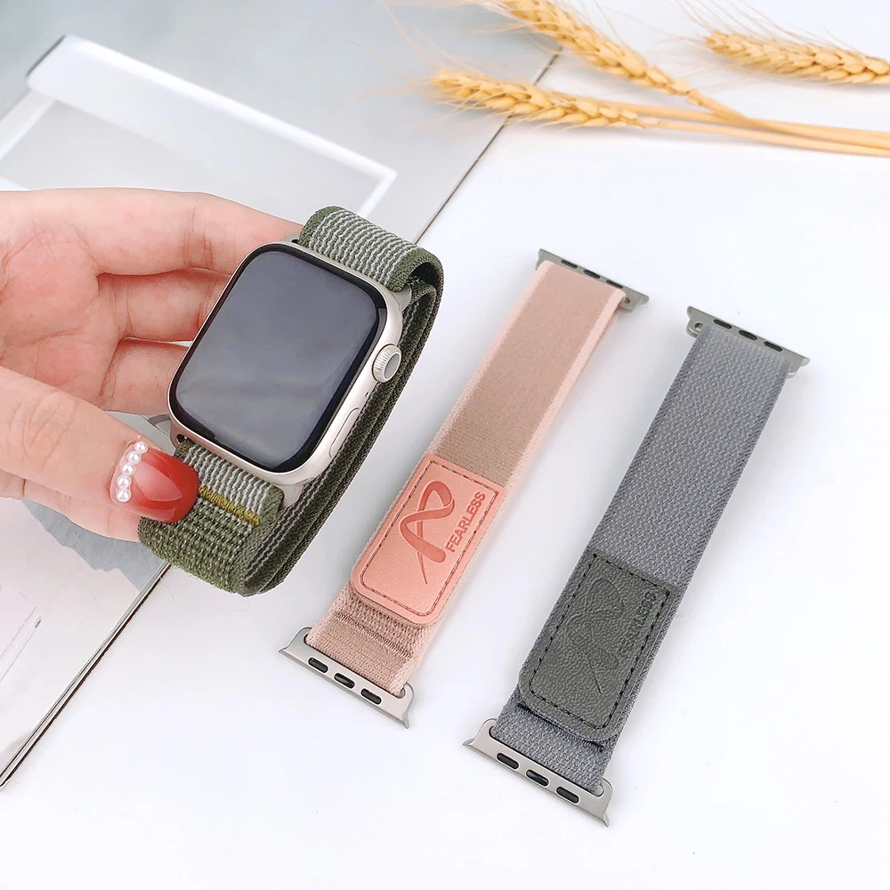 Trail Loop Strap For Apple Watch Bracelet 49mm 45mm 44mm 42mm 41mm 42mm 46mm Nylon Band For Iwatch Series Ultra 10 9 8 7 6 5 SE