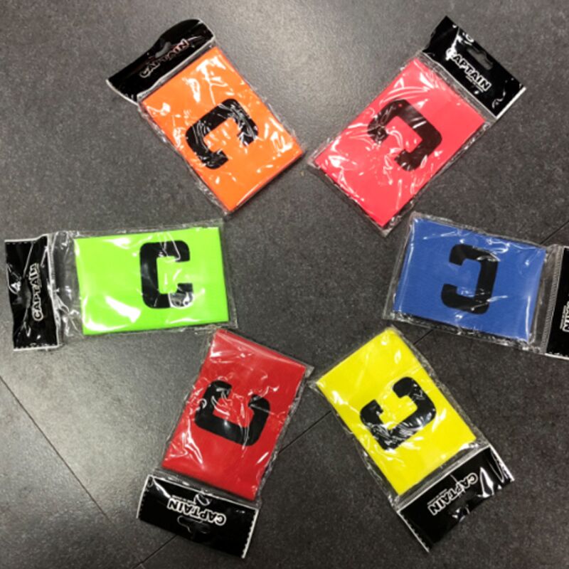 1 pc football game captain c word mark armband paste team leader c word nylon flexible for football sports accessories unisex