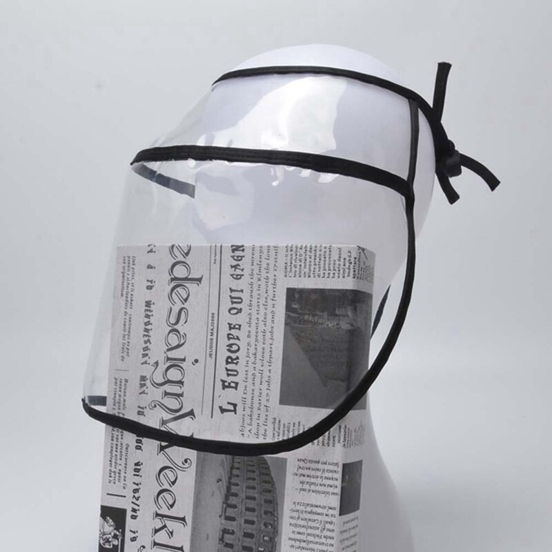 Unisex Protective Full Face Cover Cap Hats Lace Up Anti Droplet Anti Saliva Dust-proof Collapsible Man Women Cap Hats