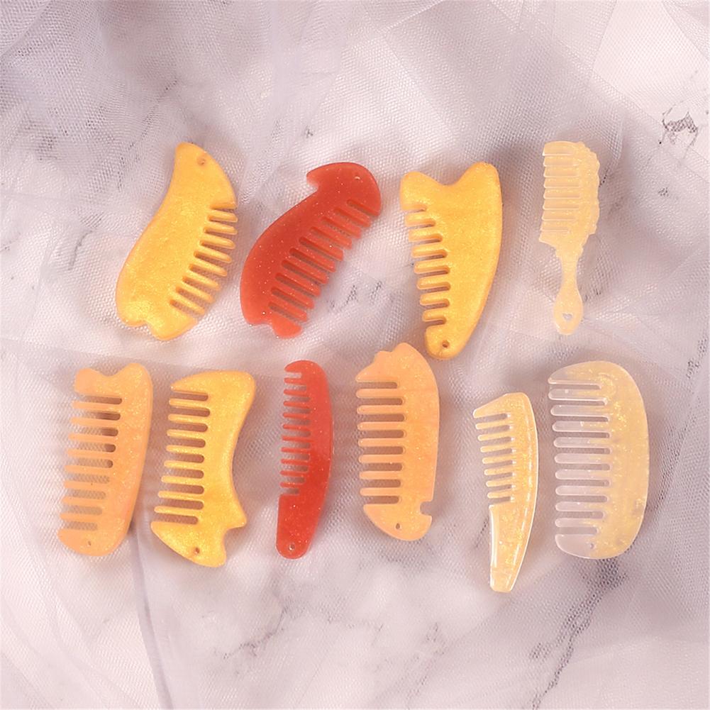 1PC peine moldes de resina Epoxy estilo mixto peine de silicona resina epoxi UV moldes para la fabricación de la joyería DIY resultados suministros Accesorios