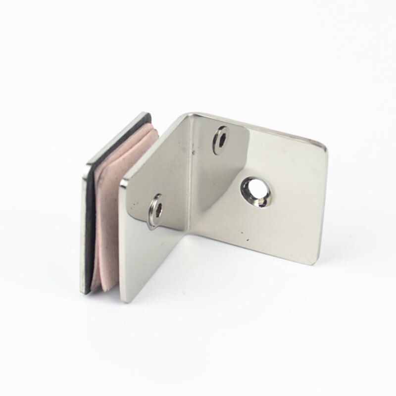 Stainless steel 90-degree glass clamp, Glass partition plate holder,mirror polishing,fix glass on the wall bathroom chip
