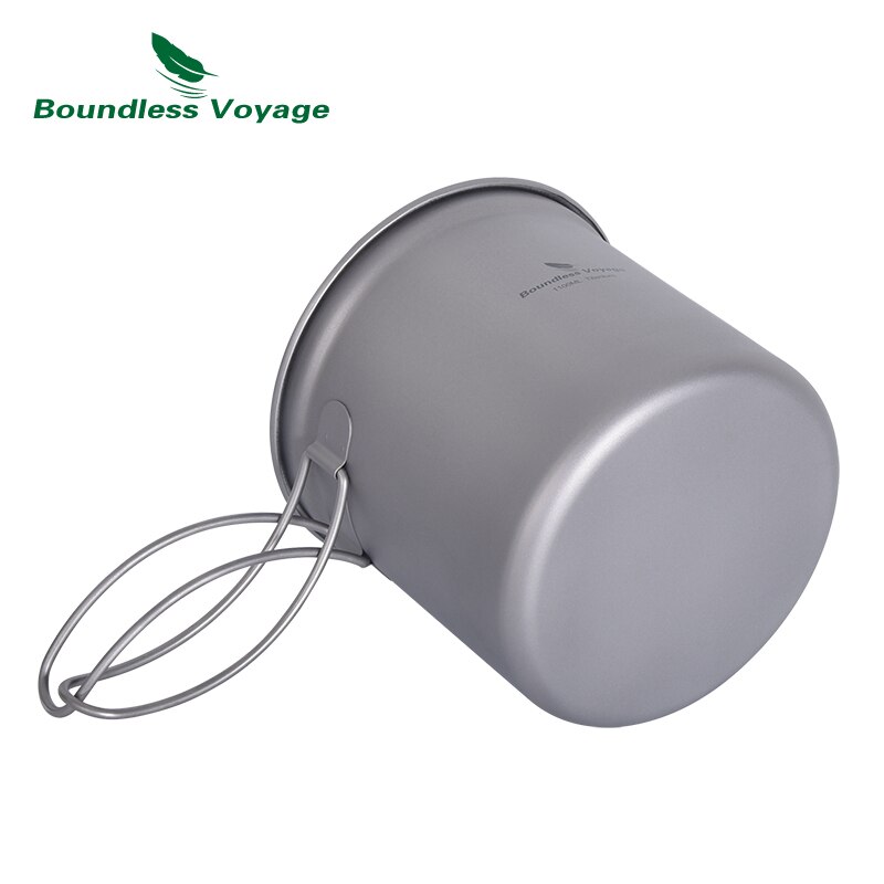 Grenzeloze Voyage Camping Titanium Pot Pan Set Outdoor Draagbare Mok Multi-Functionele Servies Puinhoop Kit Koken Set