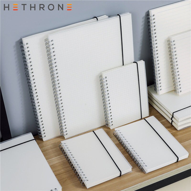 Hethrone A5 A6 Losse Blad Notebook Spiraal Bindmiddel DOT Blank Grid Papier Wekelijkse plan Papier Briefpapier Voor School Kantoor Notepad
