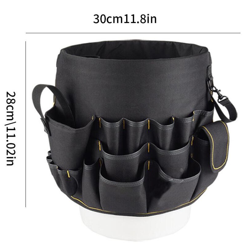 Hardware Tool Bucket Bag Multi-function Repair Tool Bag Storage and Sorting Tool Bucket