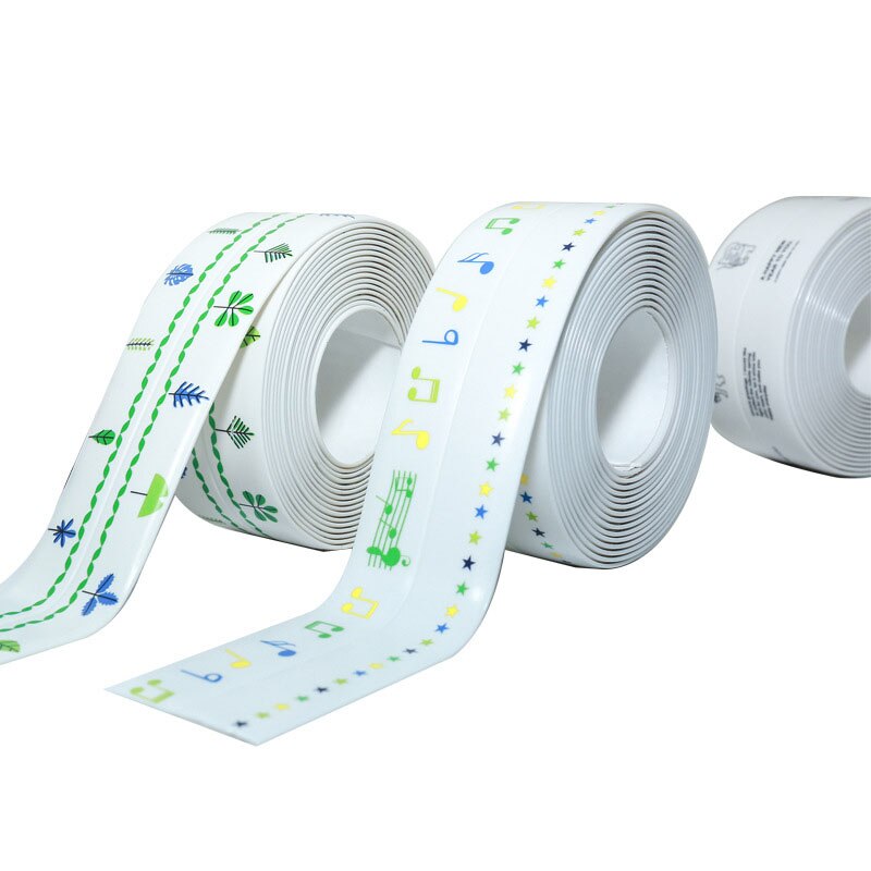 Kitchen joint sealing strip waterproof strip bathroom toilet slot corner tape