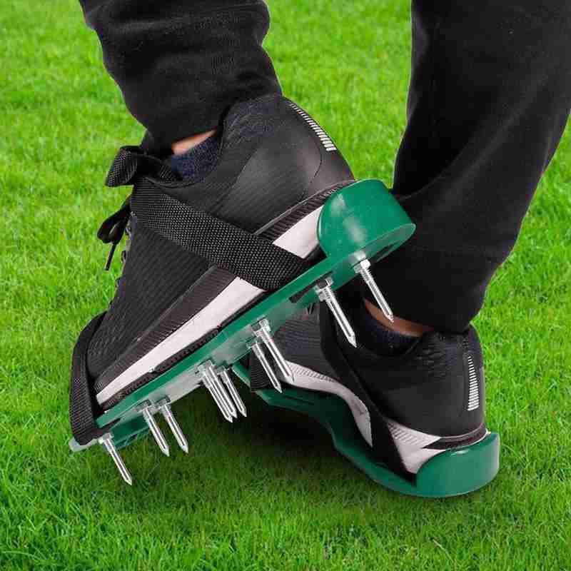 1 paar 4,2 cm Spitze Schuhe Gartenarbeit Boden Rasen Grünland Belüfter Sandalen Vertikutierer Selbst nivellierung Zement Bau Aufreißer Werkzeug