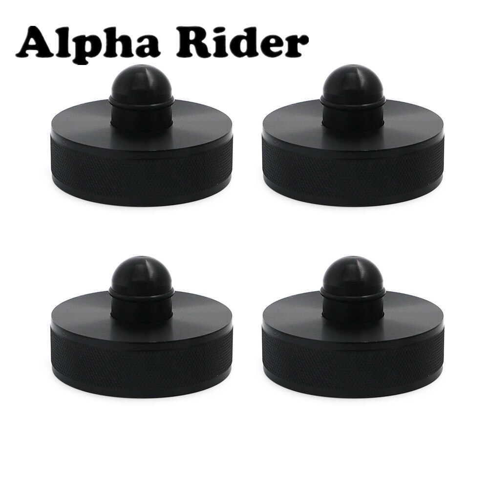 4 Piece Car Jack Lift Pad Adapter Tool Red Black For Tesla Model 3 Models Safely Raising Vehicle Billet Aluminum
