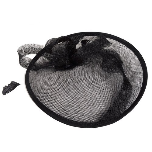 Rétro Style Lin Mariée Chapeau Haut-de-Forme Chapeau Net Européenne Britannique Coiffe Banquet Chapeau Haut-de-Forme Mariage chapeau De Mariée royale chapeau mariage mariée: black