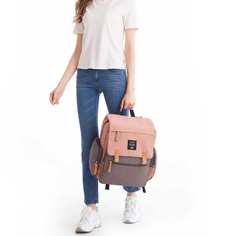 Multifunctional Baby Diaper Mummy Backpack Large Capacity USB Port Nappy Bag