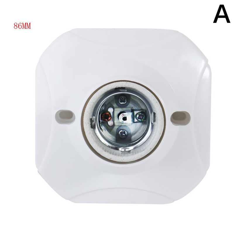 Soporte de bombilla LED E27, Base de enchufe redondo, lámpara colgante, Base de luz de pared de techo Industrial