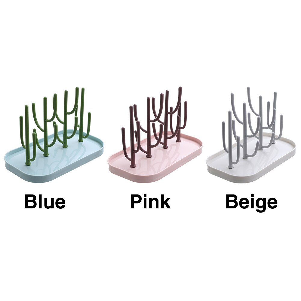 Etendoir Cactus forme multifonctionnel gain de place salle de bain rangement comptoir de cuisine ABS Simple support de verre maison Drain