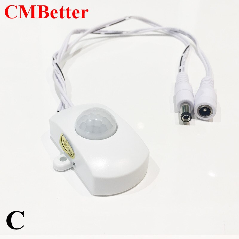 Pir Lichaam Infrarood Motion Sensor Auto On/Off Mini Led Human Detector Usb Schakelaar Voor Closet Corridor Badkamers Dc 5V/12V/24V: C Type