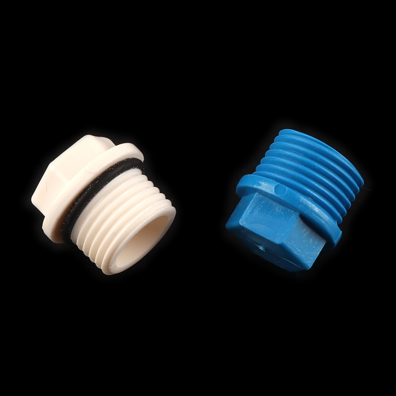 30pcs PVC Male Thread Connector 1/2"3/4"1" PVC End Cap Plug for Garden Irrigation Stop Water Fittings
