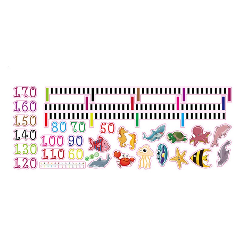 Height Measure Wall Sticker Cartoon Home Decoration Growth Chart Decals for Kids Room Nursery PRE Decorative Growth Charts: 1
