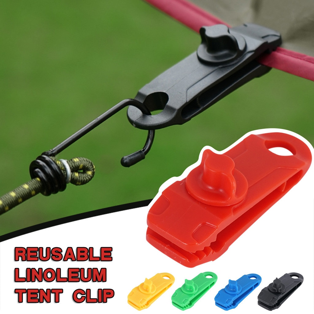 1Pcs Clips Heavy Duty Reusable Tent Clips Durable Premium Lock Grip Awning Clamp For Canopies Camping Tarps Caravan