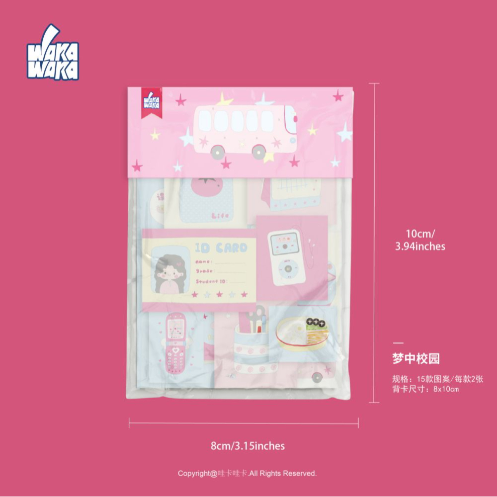 WAKAWAKA Cute Korean Deco Sicker for Scrapbook Stationery Diary Decoration Scrapbooking Journal Sketchbook Stickers Aesthetic