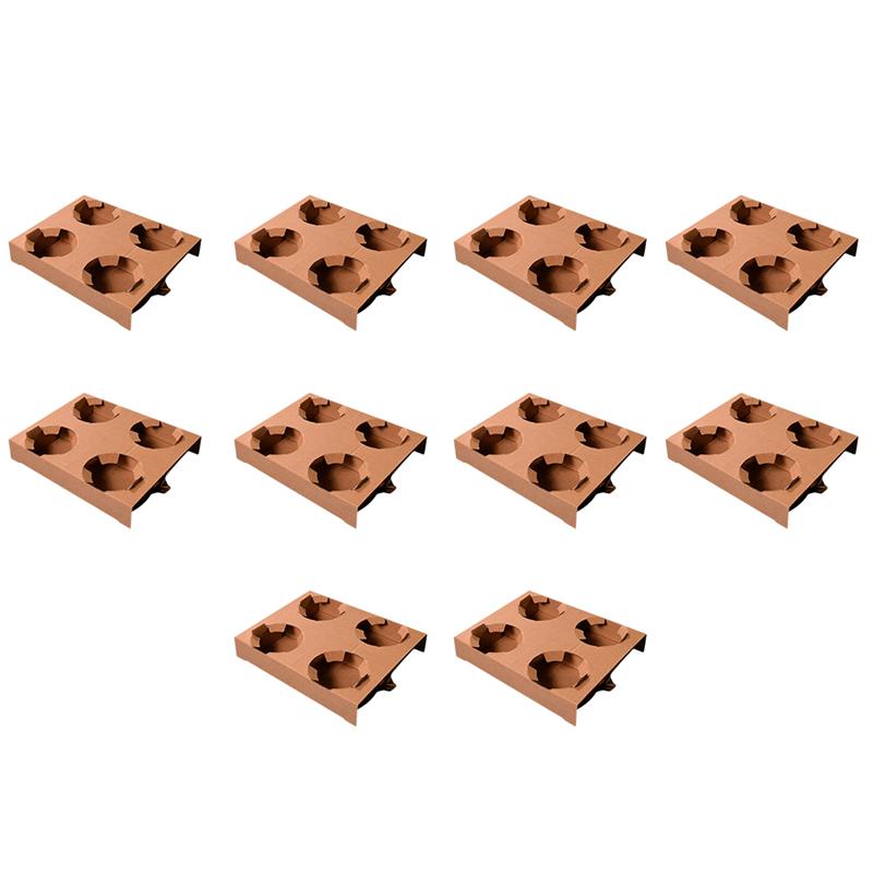 Bandeja de vasos de papel para llevar 10 Uds portador de bebidas soporte de té de la leche bandeja portadora de bebidas para almacenamiento de taza de café