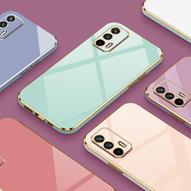 For Realme GT Neo2T Case Realme GT 5G Phone Case Realme GT Neo Flash Realme GT Neo Luxury Square Plating Shockproof Back Cover