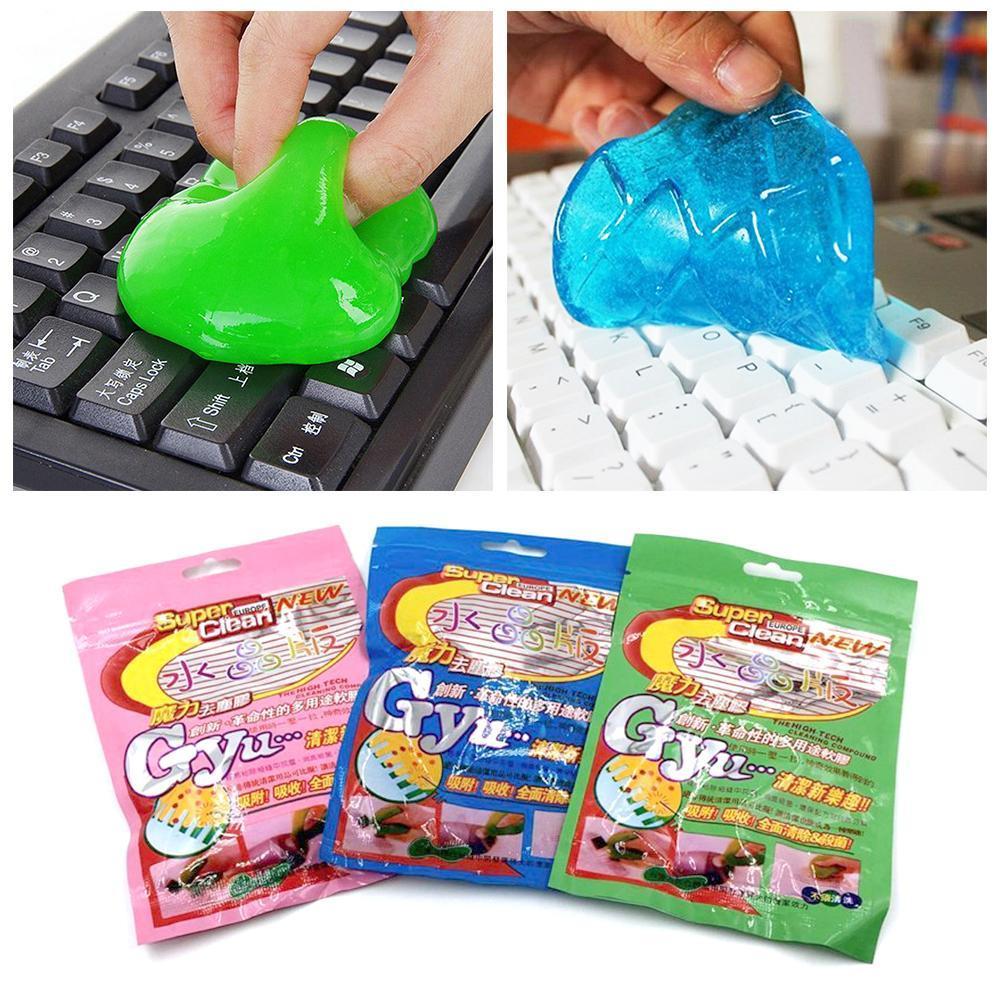 Pâte de nettoyage pour écran d&#39;ordinateur et clavier, colle douce et collante, anti-poussière, pour voiture, fournitures de nettoyage