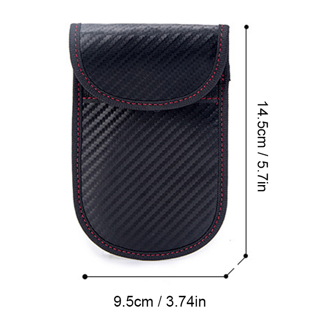 Funda bloqueadora de señal de llave de coche, jaula Faraday, bolsa Fob, bolsa de bloqueo Rfid sin llave, accesorios para coche: Blanco