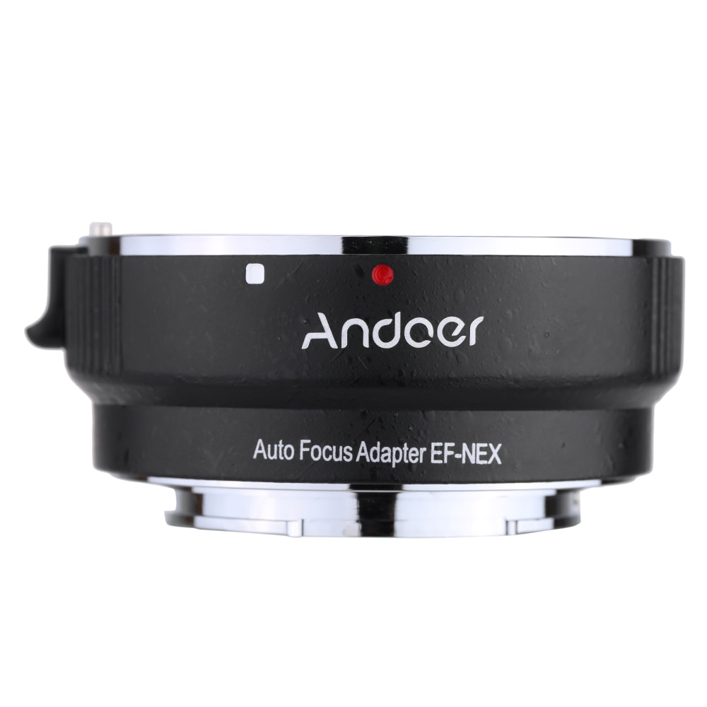 Andoer EF-NEXII Auto Focus AF Lens Adapter Ring Anti-Shake for Canon EF EF-S Lens to use for Sony NEX E Mount Camera Full Frame