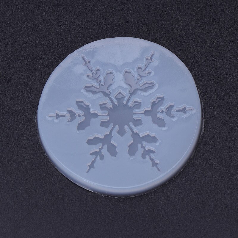 Silicone Mold Sneeuwvlok Kerst Diy Ambachten Sieraden Maken Hanger Epoxyhars: green