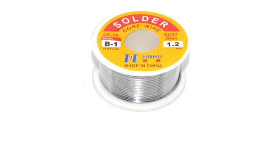 Rouleau de fil à souder pour étain, 0.3/0.4/0.5/0.6/0.8/1/1, 2/1mm 50/5/2g, noyau de colophane, 100