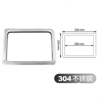 Square Rectangle Round Stainless Steel Countertop Desktop Benchtop Waste Trash Chute Grommet Brushed Polished: Red