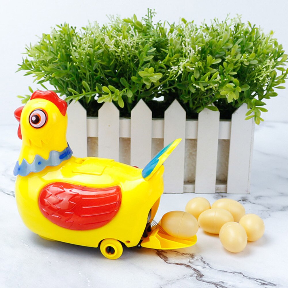 1 Set Kip Lay Ei Speelgoed Educatief Hen Lag Ei Speelgoed Grappige Kip Lay Ei Speelgoed Voor Meisje Met 3 stuks Ei Zonder Batterij Willekeurige Kleur