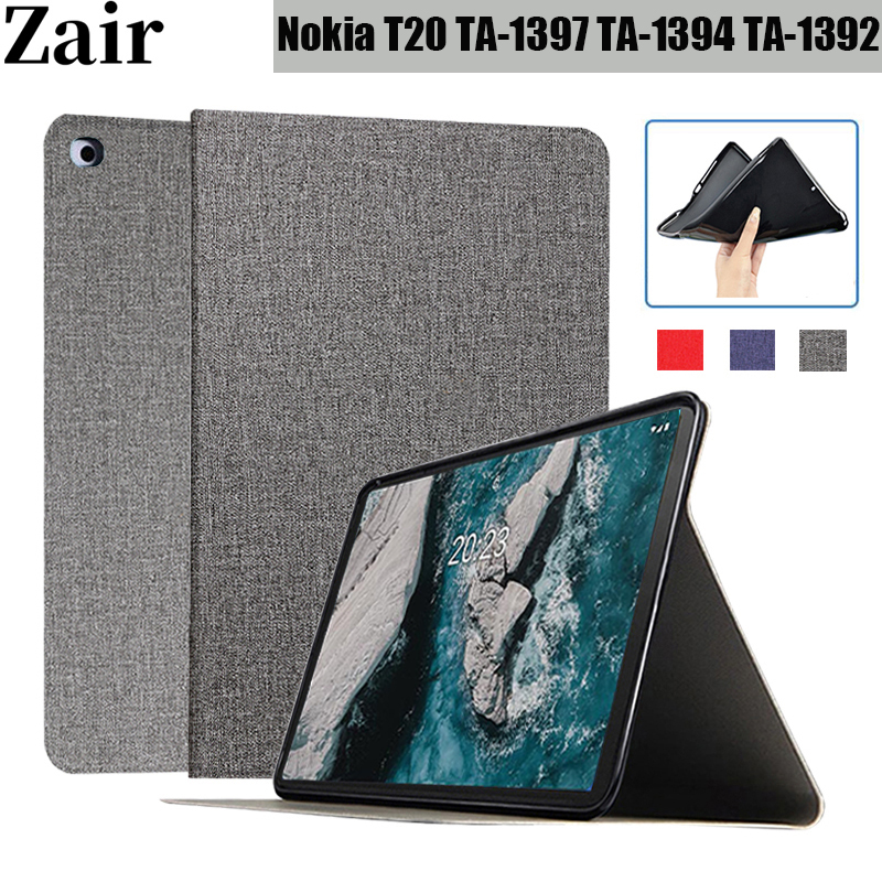 Flip Case Voor Nokia T20 T 20 Case Pu Leather Tri-Inklapbare Standaard Smart Cover Voor Funda Nokia t20 10.4 Inch Tablet Coque