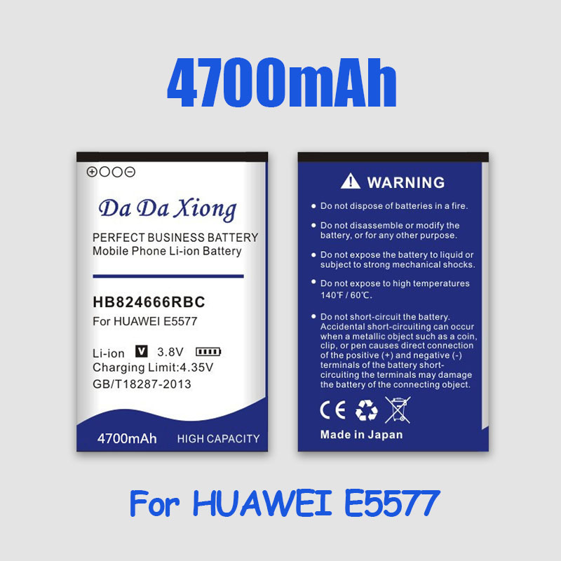 4700 mah  hb824666 rbc akku huawei  e5577 ebs -937 wifi reititin li-ion paristojen