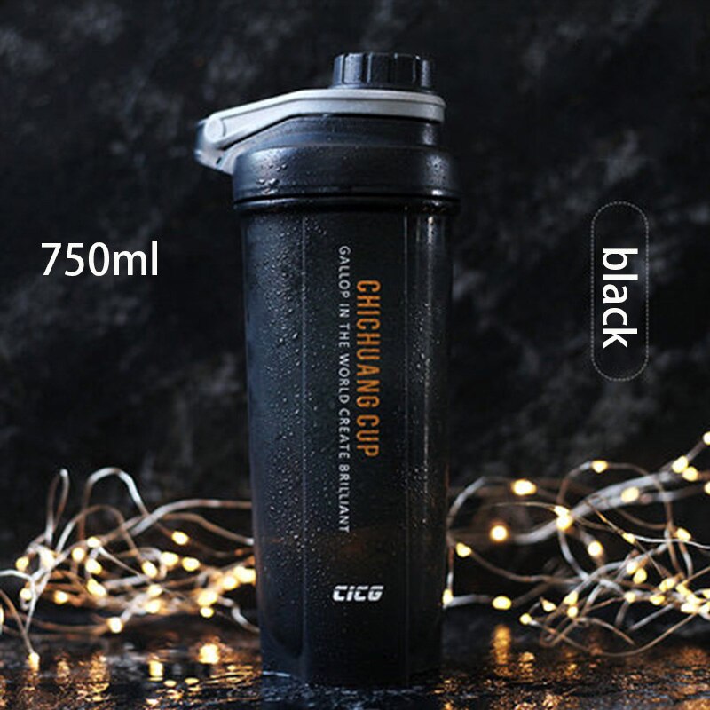 Fashionable, Easy To Carry, Shake And Shake Cup, Fitness Men And Women With Essential Drinking Cups, Fitness Plastic Cups.: black1