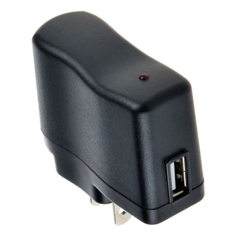 Black Usb Charging Head 5v500ma Usb Adapter Usb Charger Head Charger With Charging Phone Light O4I7