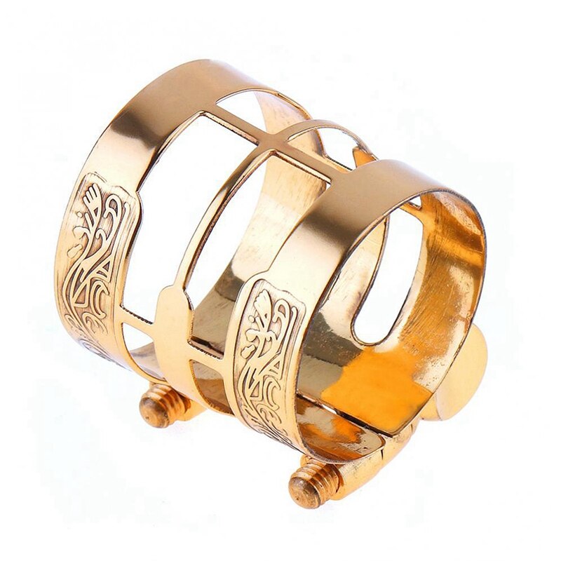 Carved Metal Ligature Alto Sax Clarinet Mouthpiece Ligature Clip For Alto Saxophone