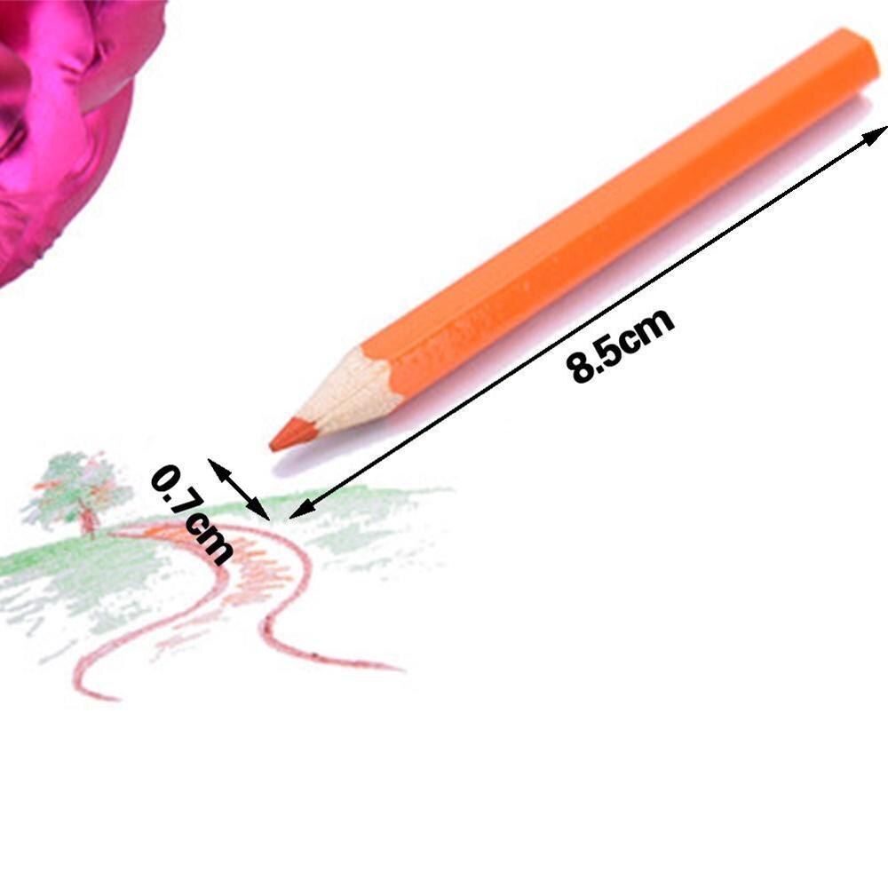 Lápices de colores de madera Natural para dibujar, herramienta de arte para colorear, pintura, papelería, accesorios de oficina, escuela, 12 colores