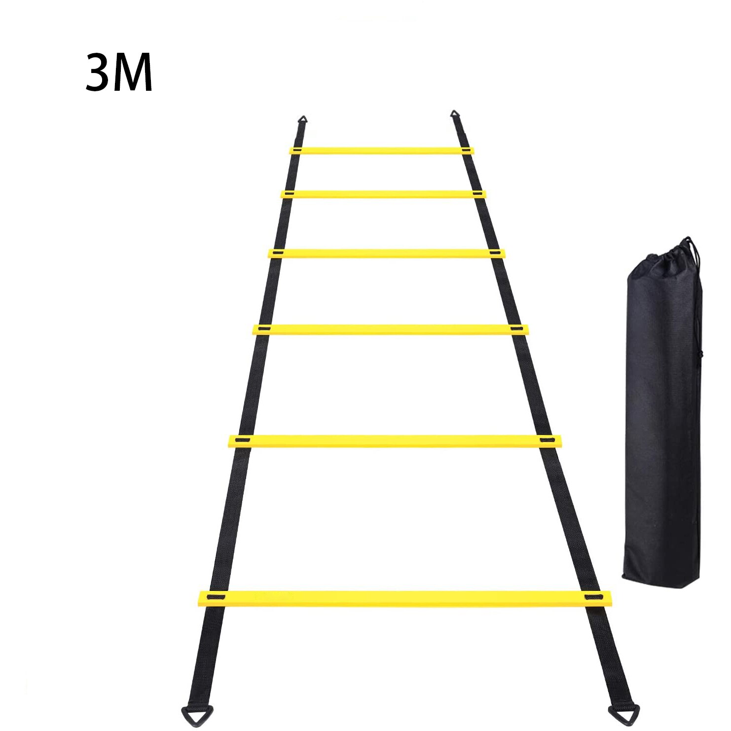 Flessibilità scaletta agilità cinturino in nylon scaletta da salto velocità allenamento fitness scala scala allenamento calcio scala energetica: 3M 6Rung