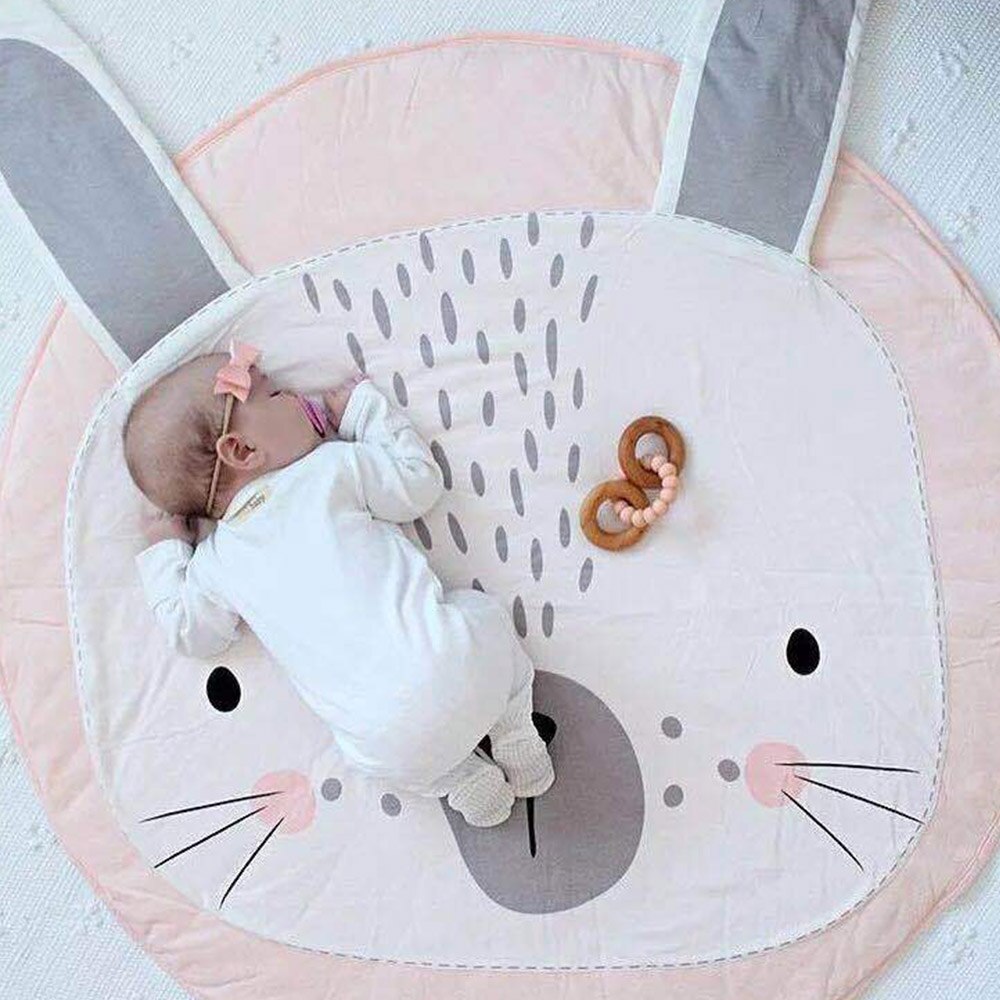 INS Baby Infant Spielen Matten Kinder Krabbeln Teppich Boden Teppich Baby Bettwäsche Kaninchen Decke Baumwolle Infant Teppich Kinder Zimmer Dekor 90CM: WJ3260C